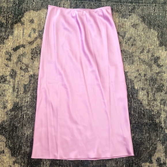 Anthropologie Bias Satin Midi Skirt - Picture 3 of 4
